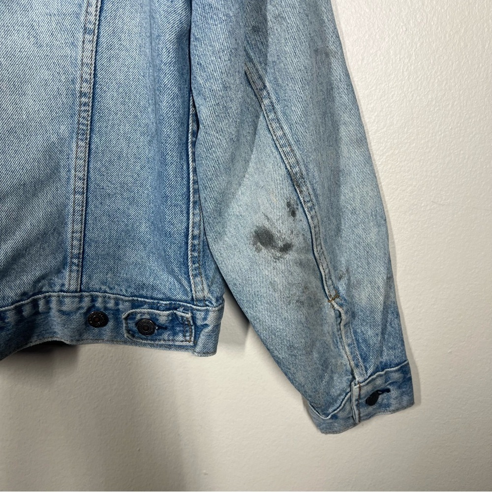 Vintage 80s 90s Levis Denim Trucker Jacket Mens Size 40 Blue USA Made 70506 - Picture 14 of 14